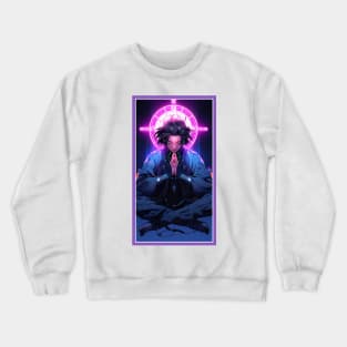 Anime Hero Power Meditation | Quality Anime Artwork | Anime Power Energy Meditation |  Manga Anime Art Crewneck Sweatshirt